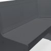 newport corner dining set anthracite full bench detail