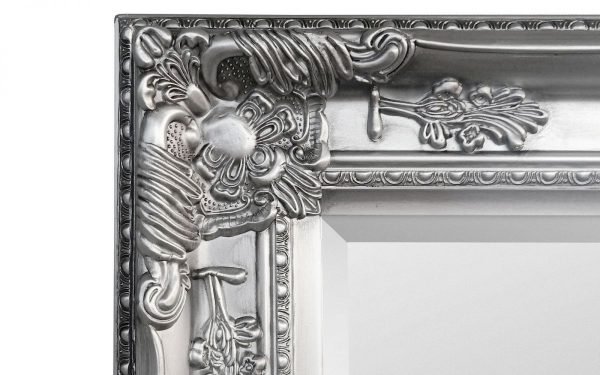 palais pewter lean to dress mirror detail