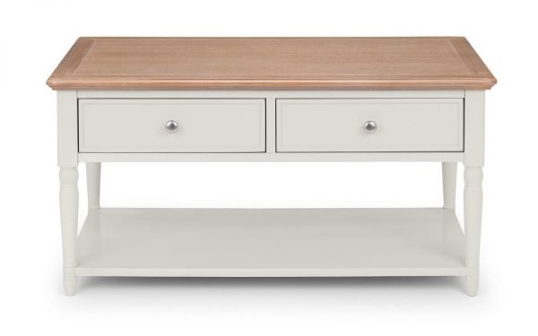 provence 2 drawer coffee table front