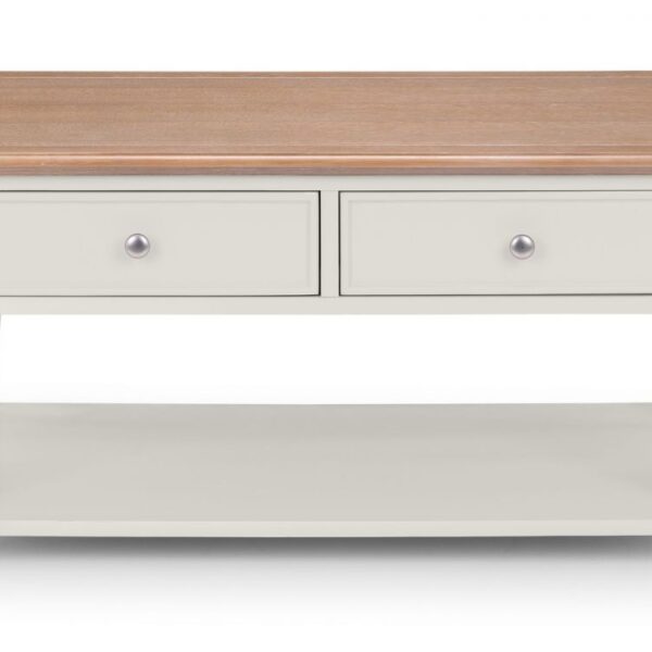 provence 2 drawer coffee table front