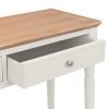 provence 2 drawer console table drawer detail