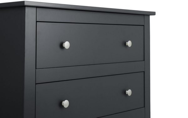radley anthracite 4 drawer chest top detail