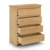 radley pine 4 drawer chest open