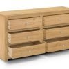 radley pine 6 drawer chest open