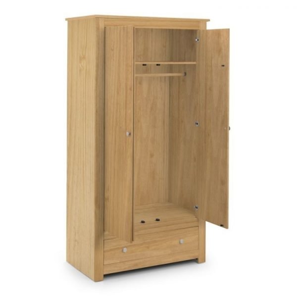 radley pine wardrobe doors open