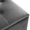 ravello blanket box dark grey velvet corner detail