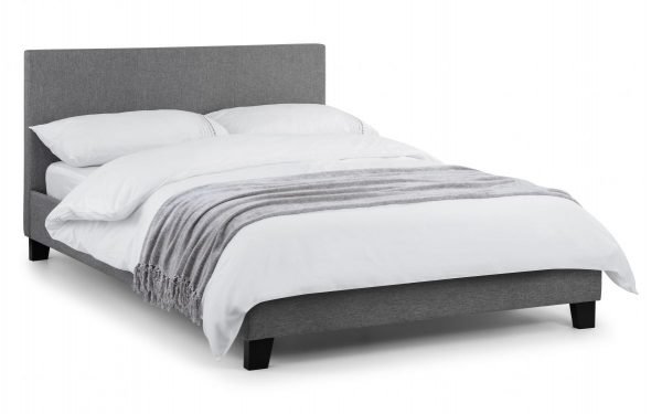 rialto fabric bed 135cm dressed
