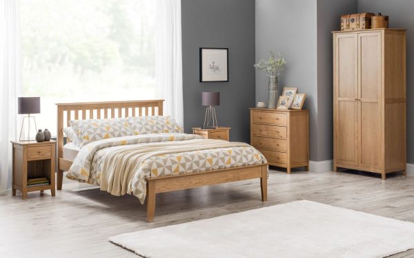 salerno oak bedroom roomset