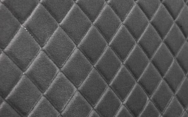 sanderson diamond quilted velvet ottoman bed fabric detail