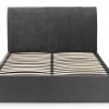 sanderson diamond quilted velvet ottoman bed front angle