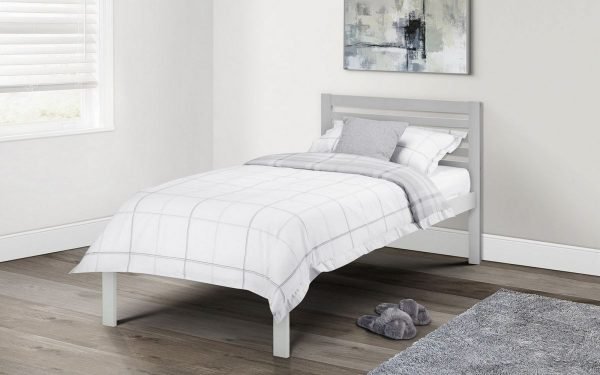 slocum bed 90cm grey roomset