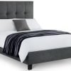 sorrento high headboard bed 135cm dressed