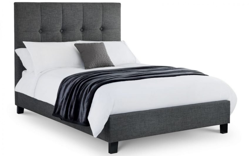 sorrento high headboard bed 135cm dressed