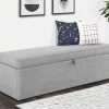 sorrento light grey blanket box roomset