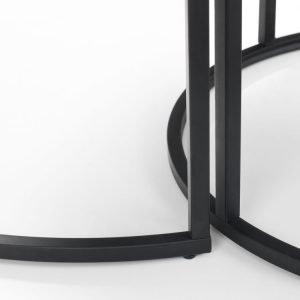 staten round nesting coffee tables leg detail