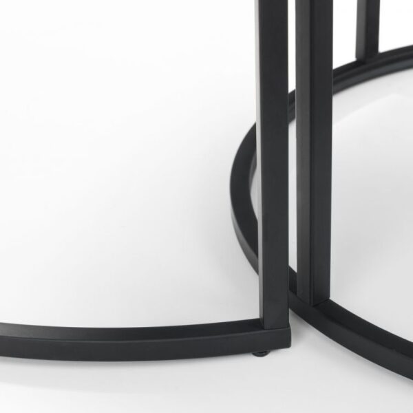 staten round nesting coffee tables leg detail