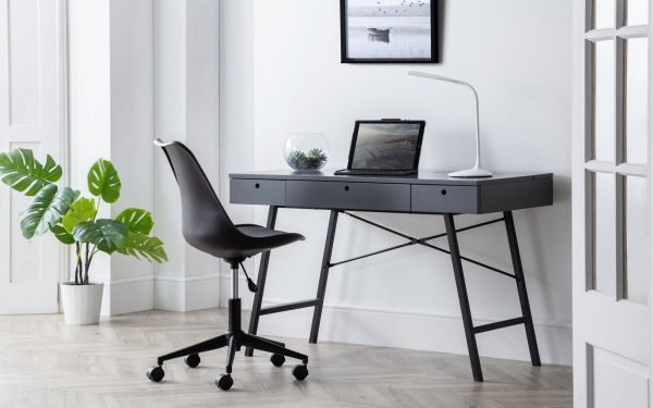 trianon grey desk erika chair roomset