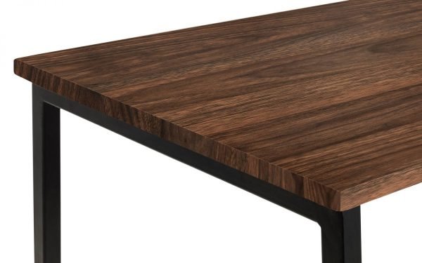 tribeca desk top detail walnut