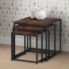 tribeca walnut nest of tables roomset