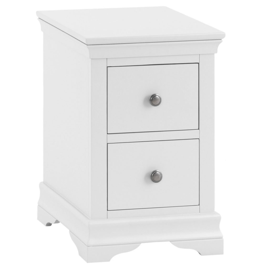 Isabelle White Bedside Only Oak Furniture