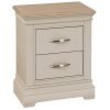 COB001 3 drawer bedside painted bedroom cobble ivory beige cream