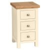 DPTPI painted compact small drawer bedside bedroom storage oak top ivory x c default