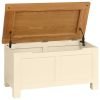 DPTPI painted blanket box end of bed storage bedroom oak top ivory open x c default