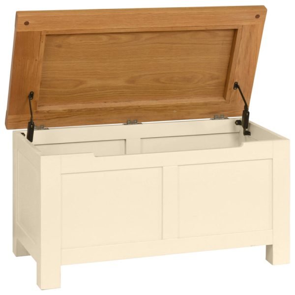 DPTPI painted blanket box end of bed storage bedroom oak top ivory open x c default