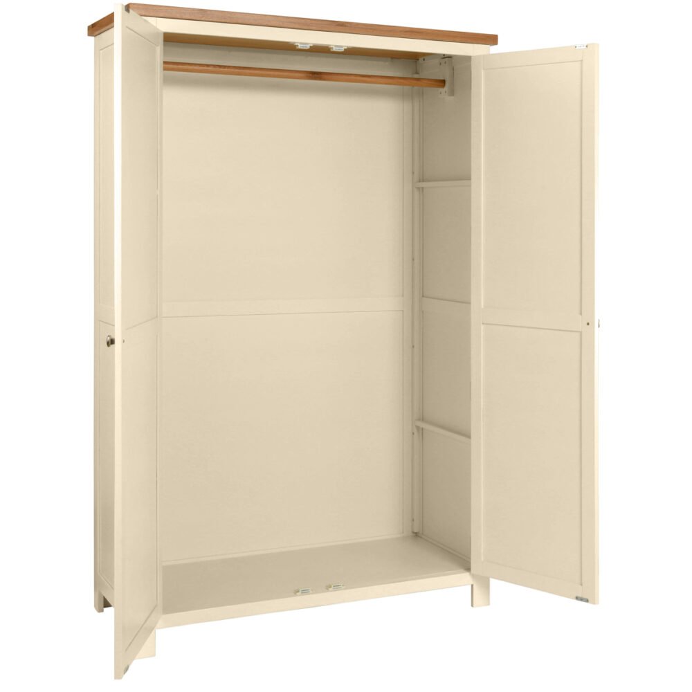 Delphinus Ivory Double Full Hanging Robe Only Oak Furniture