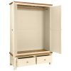 DPTPI painted double door wardrobe drawers storage bedroom oak top ivor open x c default