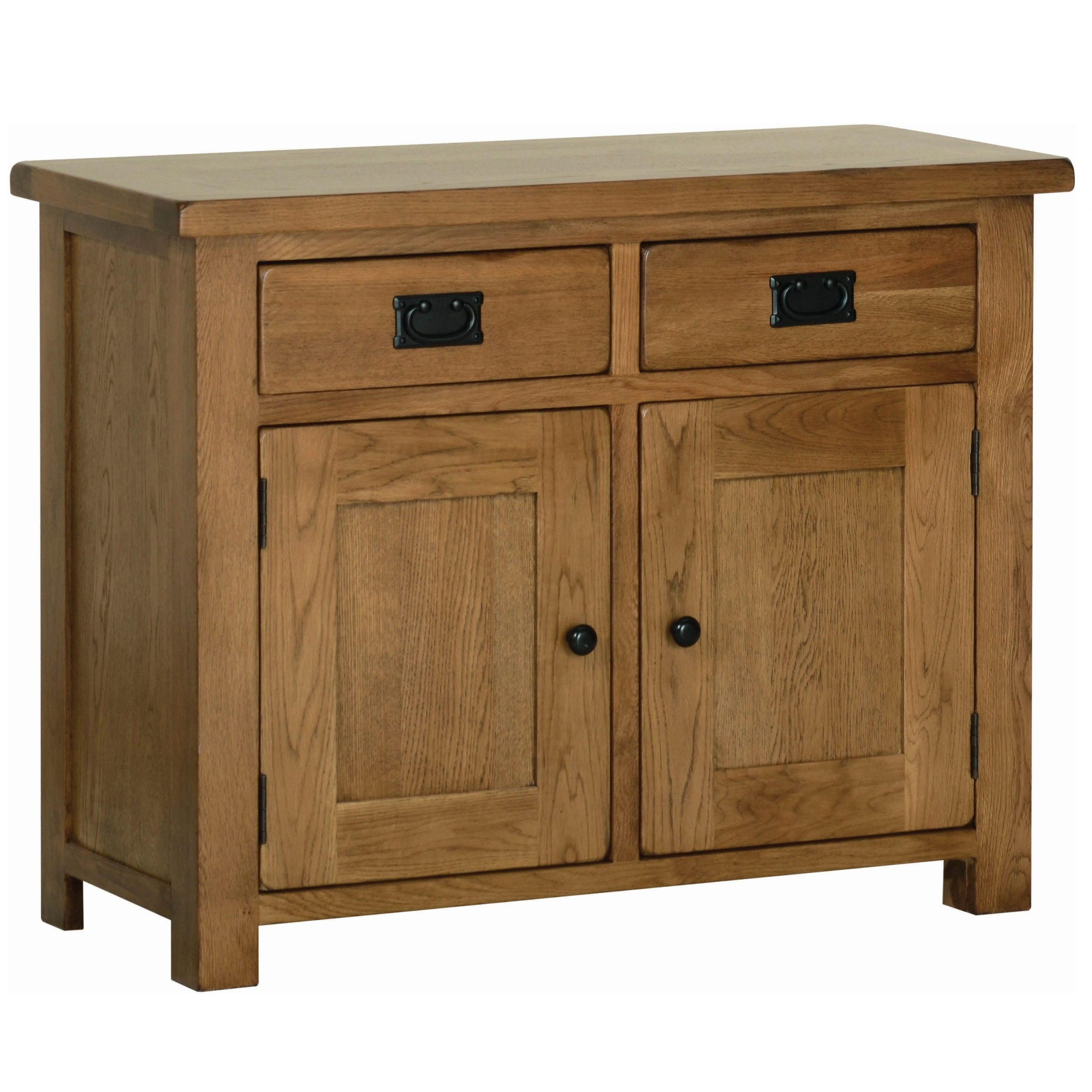 Devonshire Rustic Oak Dresser Base, Rustic Oak Dresser