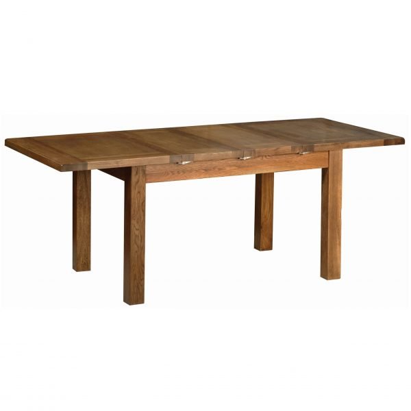 Devonshire Rustic Oak Extendable Dining Table scaled
