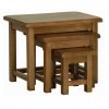 Devonshire Rustic Oak Small Nest Of Tables