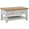 Dorset Ivory Coffee Table With 2 Drawers
