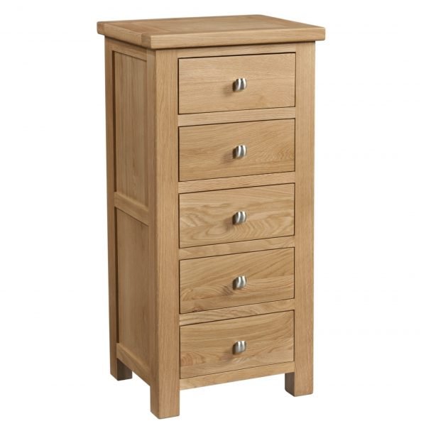 Dorset Oak 5 Drawer Wellington