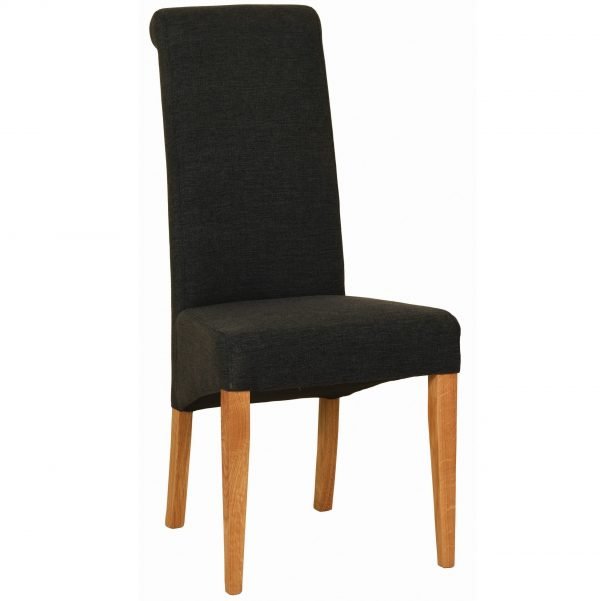Dorset Oak Charcoal Fabric Chair