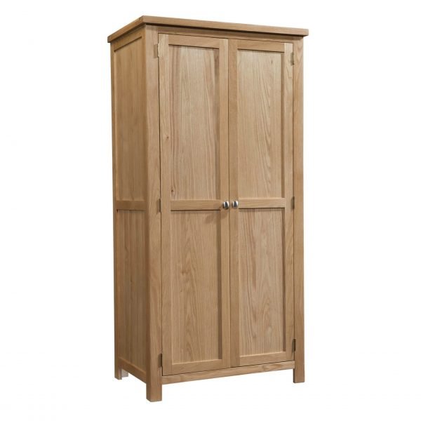 Dorset Oak Ladies Double Wardrobe scaled