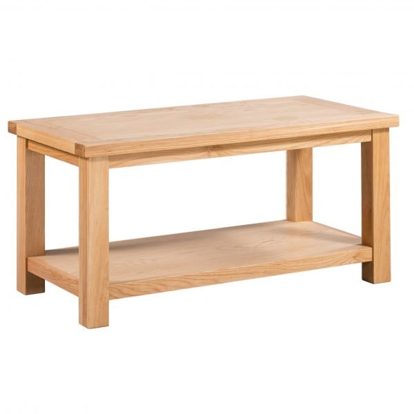 Dorset Oak Large Coffee Table With Shelf