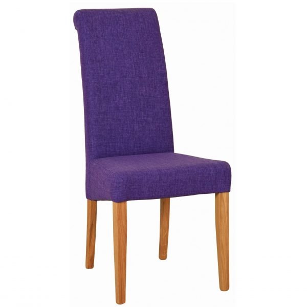 Dorset Oak Purple Fabric Chair scaled