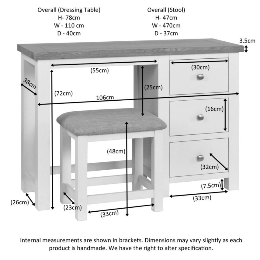 Dressing Table + Stool