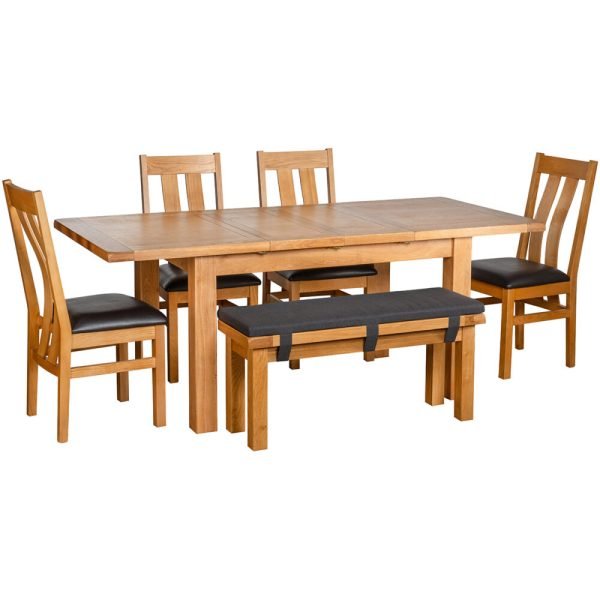 Large Oak Bench