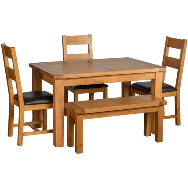 Large Oak Bench