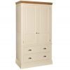 Lundy 2 Drawer Wardrobe Ivory