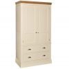 Lundy 2 Drawer Wardrobe Ivory