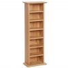 New Oak Cd Dvd Rack scaled