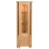 New Oak Corner Display Cabinet scaled