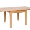 New Oak Flip Top Extendable Table Open scaled