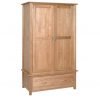 New Oak Gents 1 Drawer Wardrobe