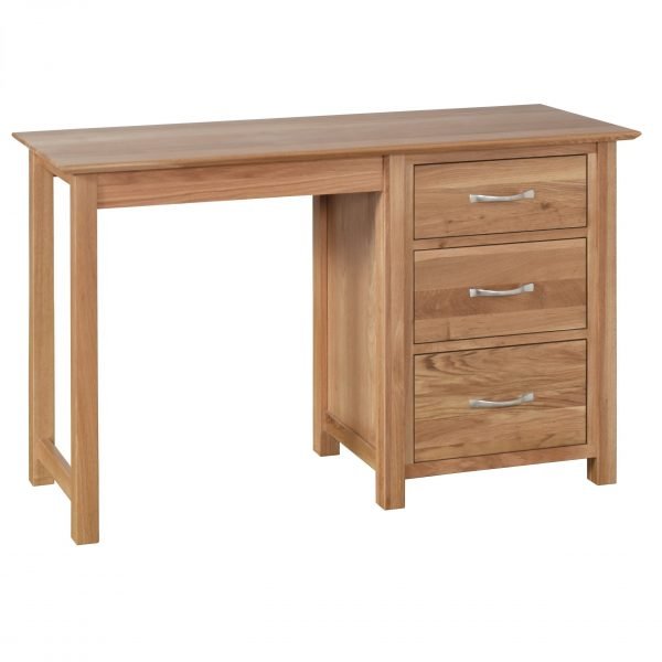 New Oak Single Pedestal Dressing Table scaled