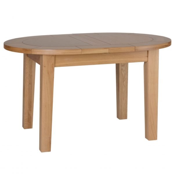 New Oak Small Extending Dining Table scaled